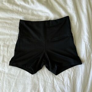 Small black biker shorts